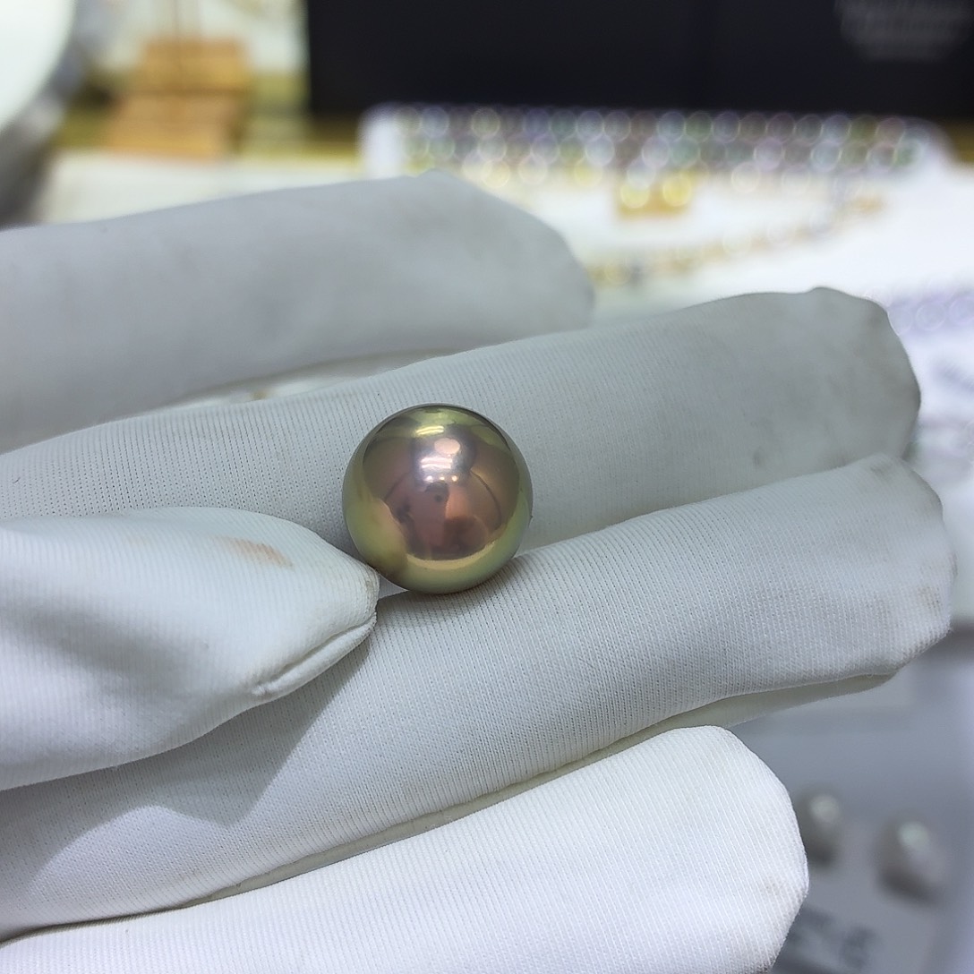 淡水珍珠银S925镶嵌裸珠12-13