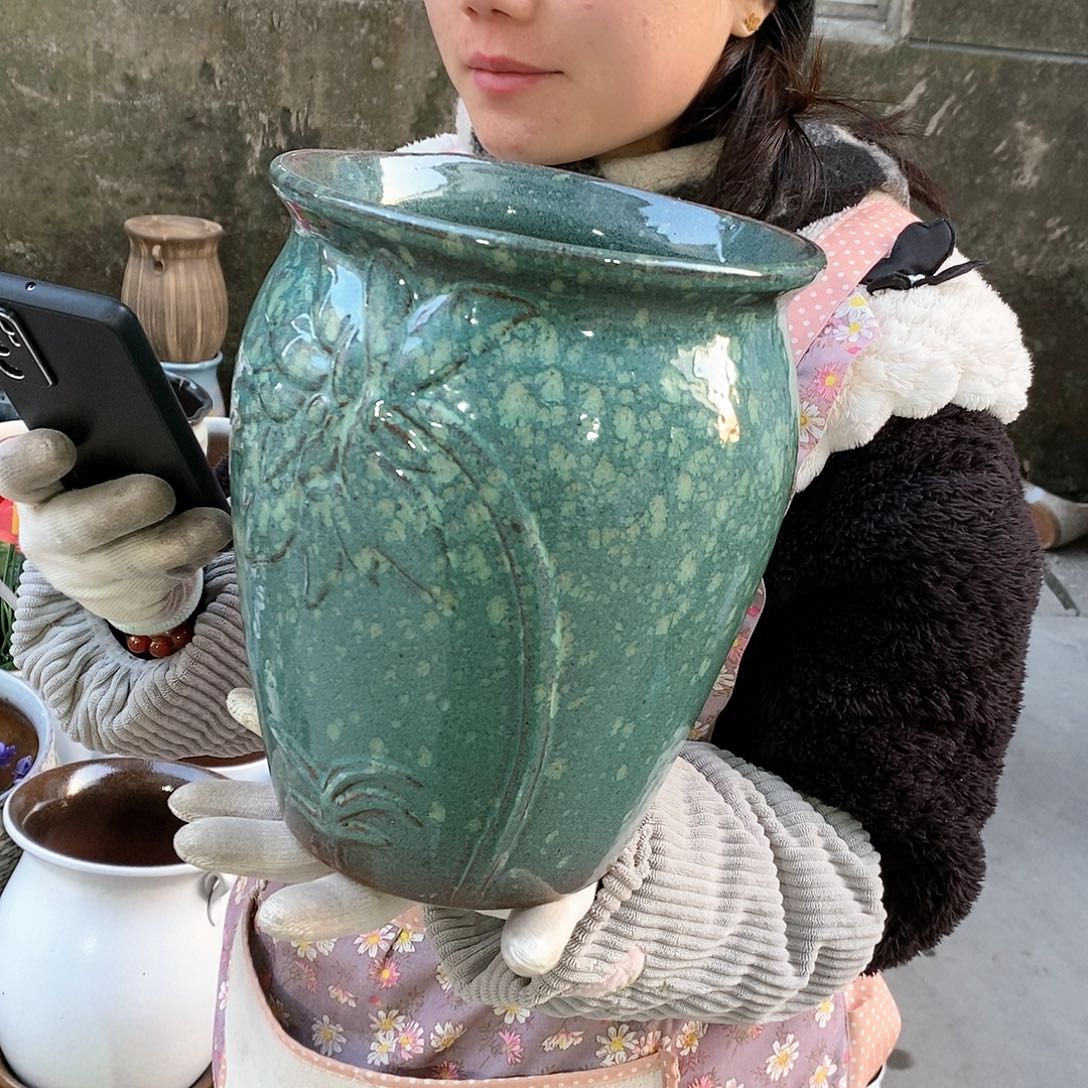 紫砂花盆正品口20高25