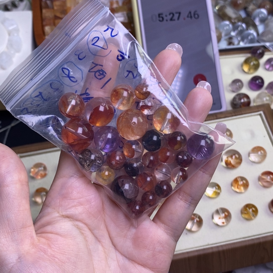 鱼***煜未镶嵌水晶手链散珠水晶