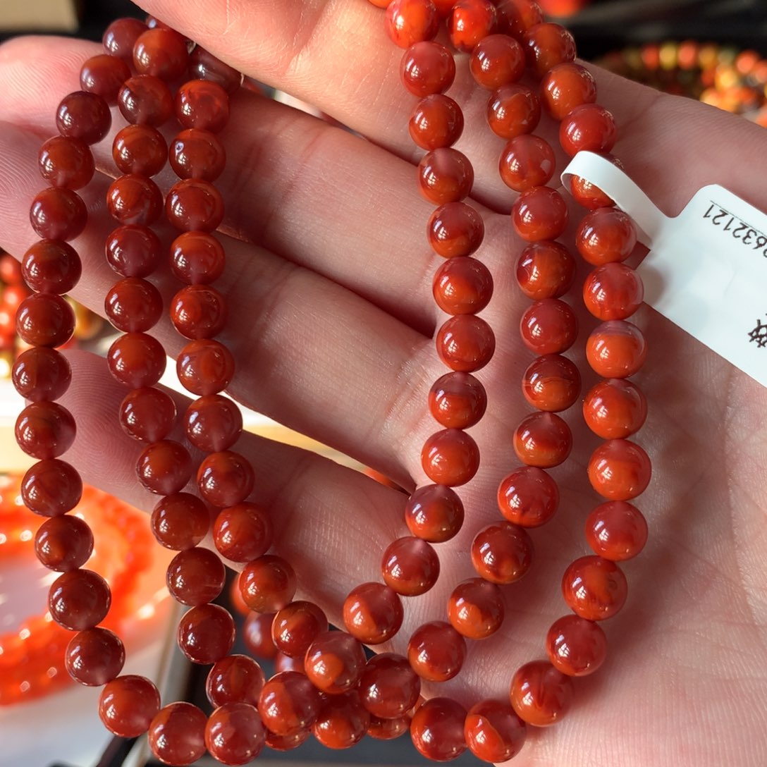 南红玛瑙手链未镶嵌