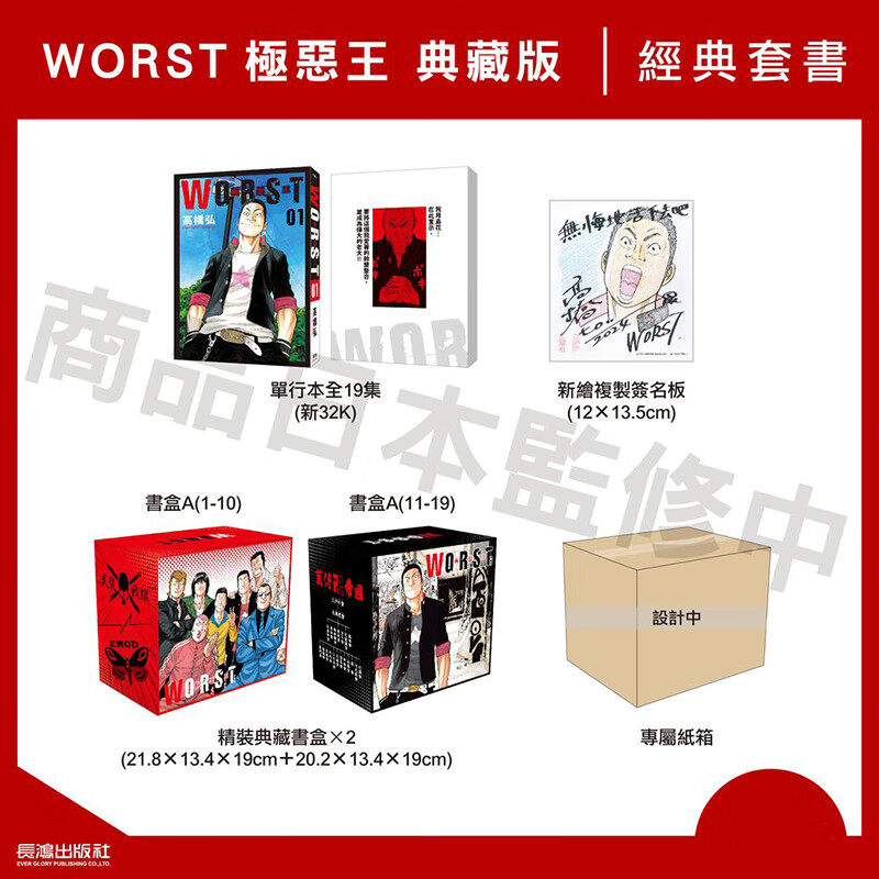 现货 WORST 极恶王 典藏版 高桥弘 长鸿 台版漫画