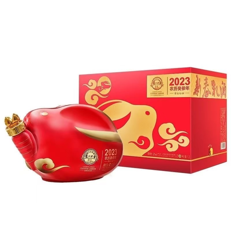 泸州老窖【酒水节】兔年生肖造型酒 浓香型52度白酒52度1200ml