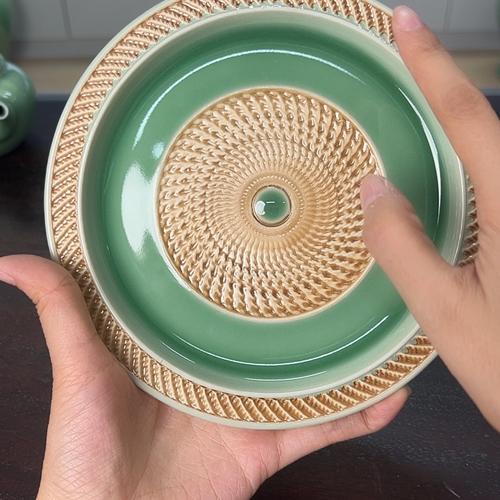 龙泉云间青瓷小米茶器
