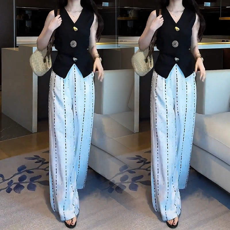 【有运费险】洋气减龄心机系带无袖上衣女2025夏季新款显瘦收腰衬衫