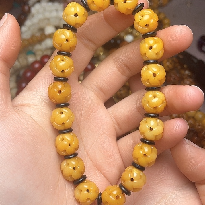 牛骨手串/手链福*牦牛骨路路通手串