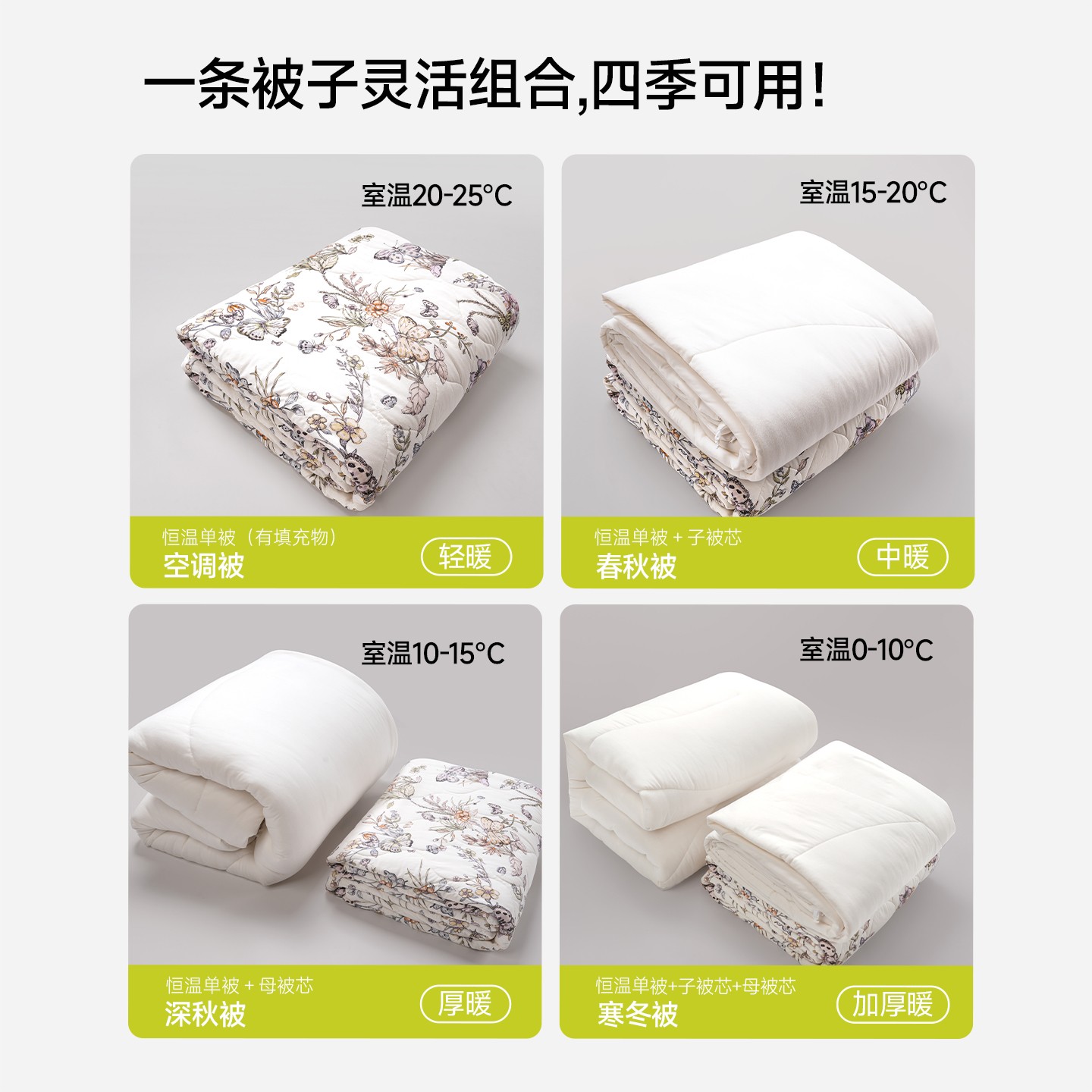 猴自在25AW新品子母被芯温湿双控Clima恒温恒湿子母被芯秋冬被芯