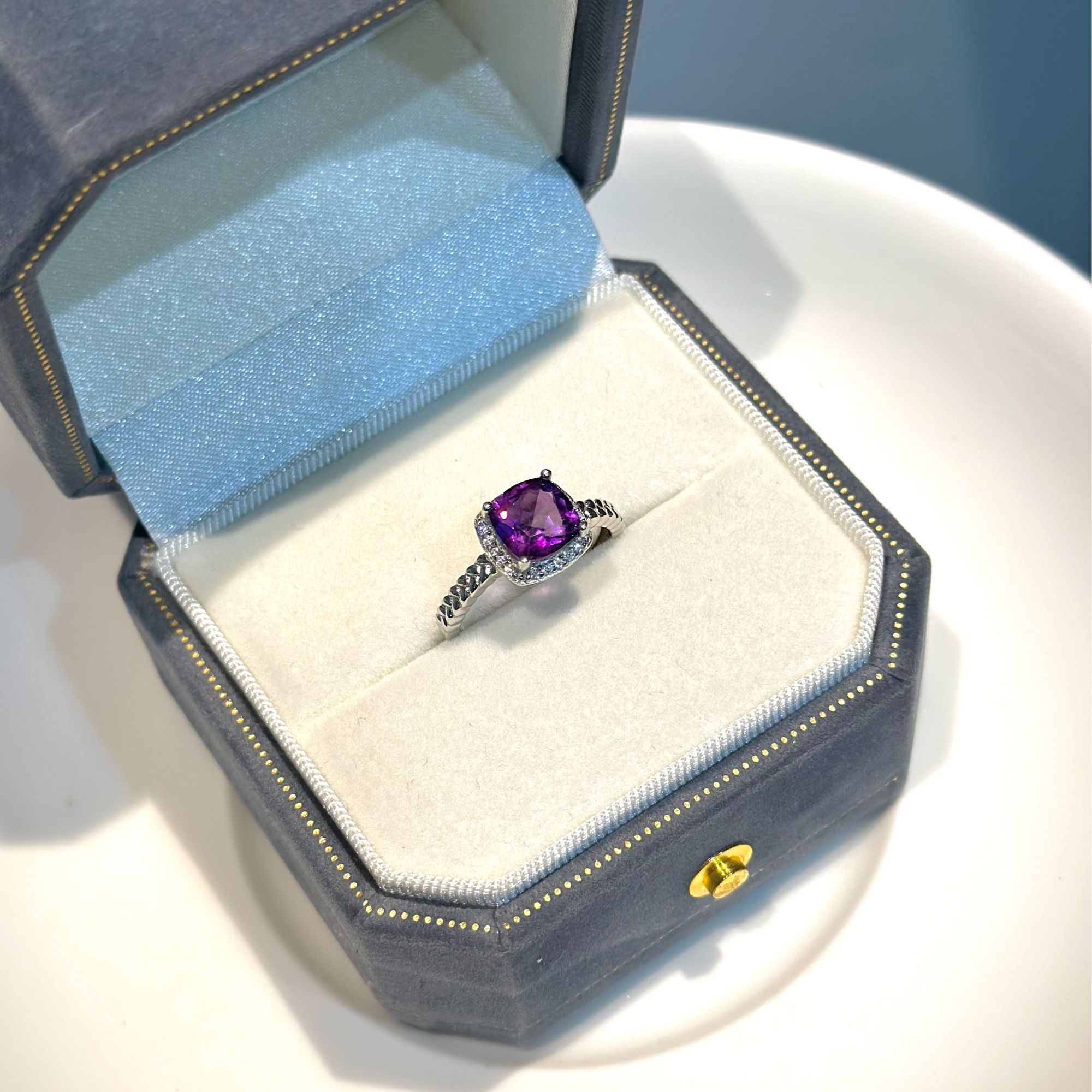 【歪歪】紫水晶戒指（多样性发）*S925镶嵌W9029