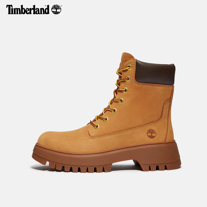 Timberland添柏岚官方踢不烂女鞋大黄靴25春夏新款高帮靴|A6GCF