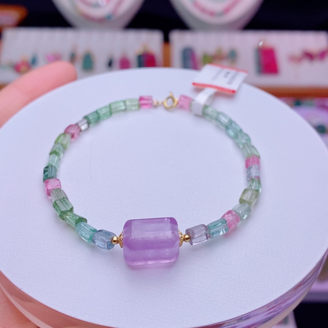 未镶嵌手链碧玺碧玺手链yy