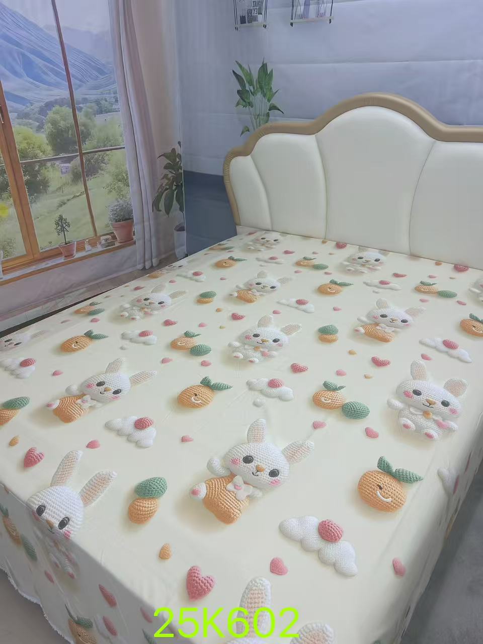 【萝卜兔布料】精梳精纺亲肤小细斜纹尺寸195*245±5cm布料不加工