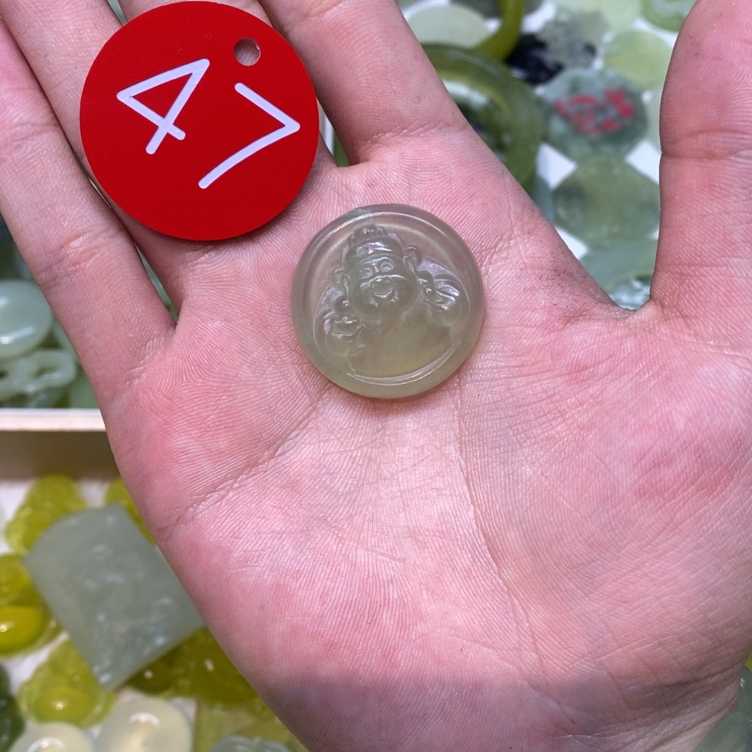 岫玉未镶嵌吊坠(不含链)两单包邮