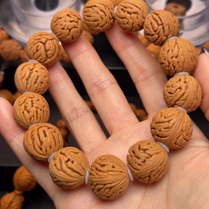 桃核手串龙纹桃核8
