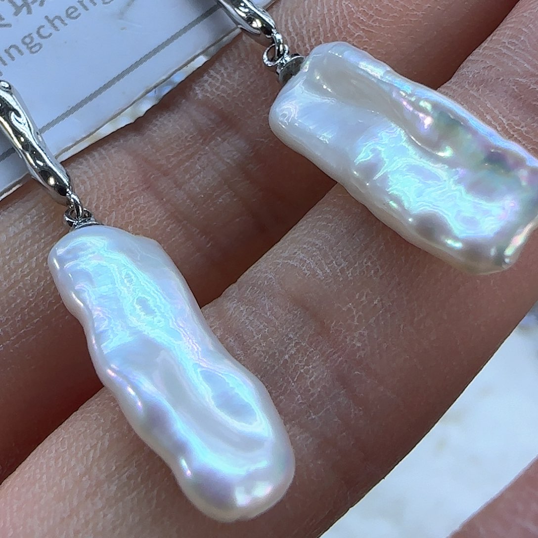 银S925镶嵌项链定制838淡水珍珠