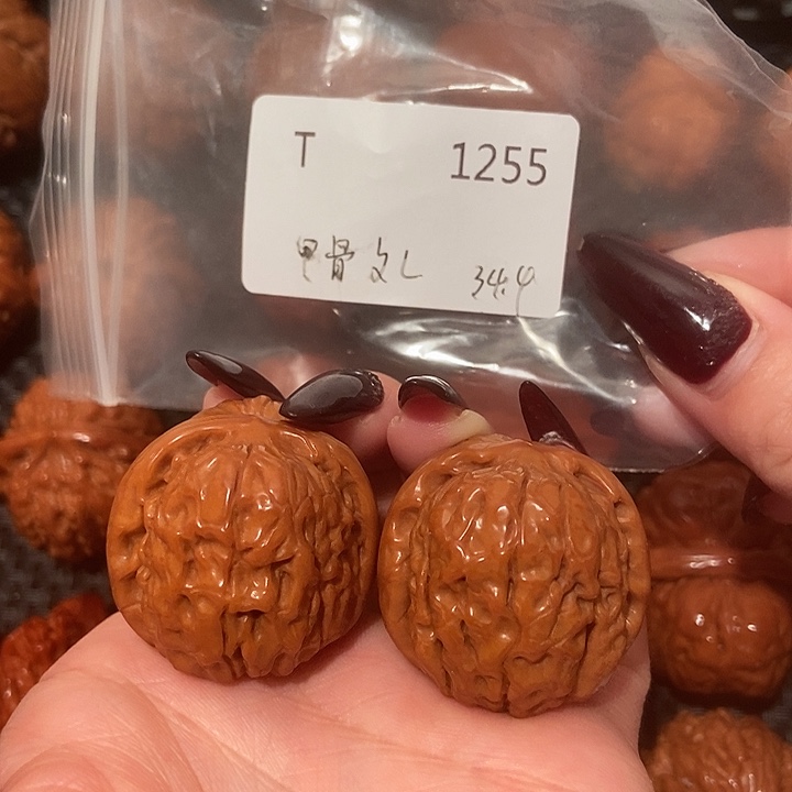 吊坠文玩核桃甲骨文34