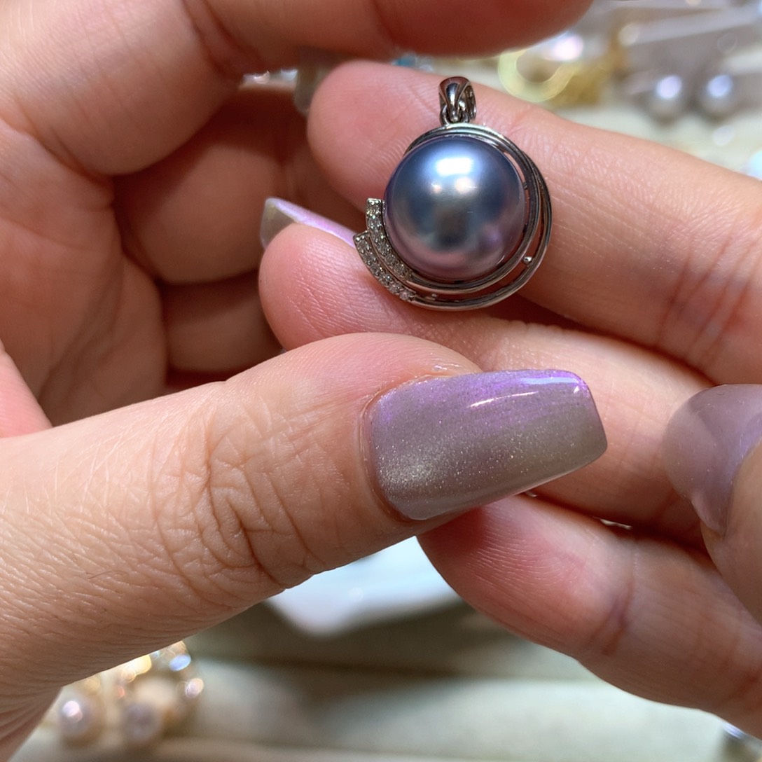 海水珍珠颈饰银S925镶嵌