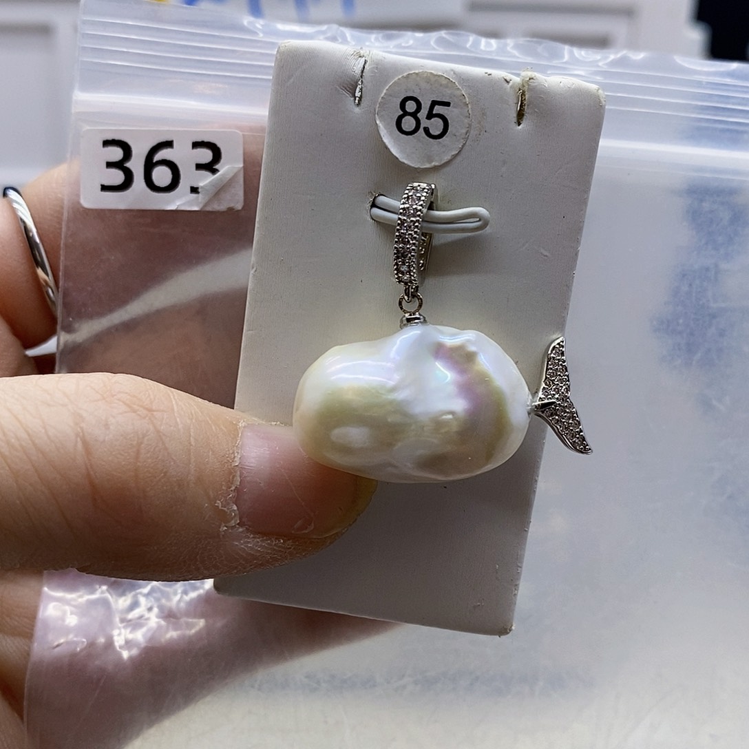 颈饰合金淡水珍珠