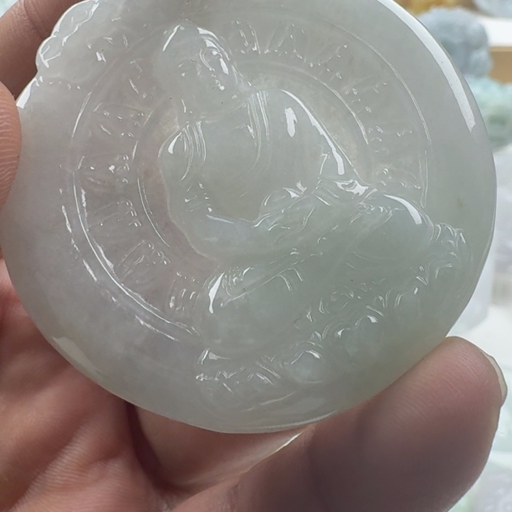 翡翠未镶嵌颈饰天然缅甸A货翡翠