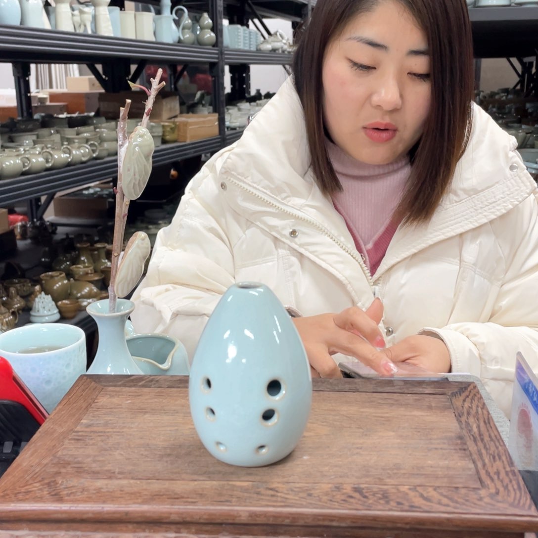 其他天青釉乐器埙