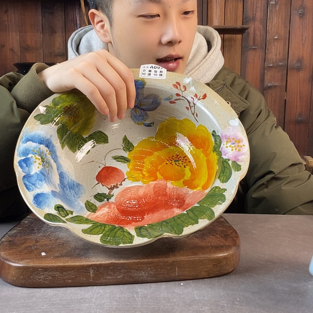 瓷片手工制作的瑕097