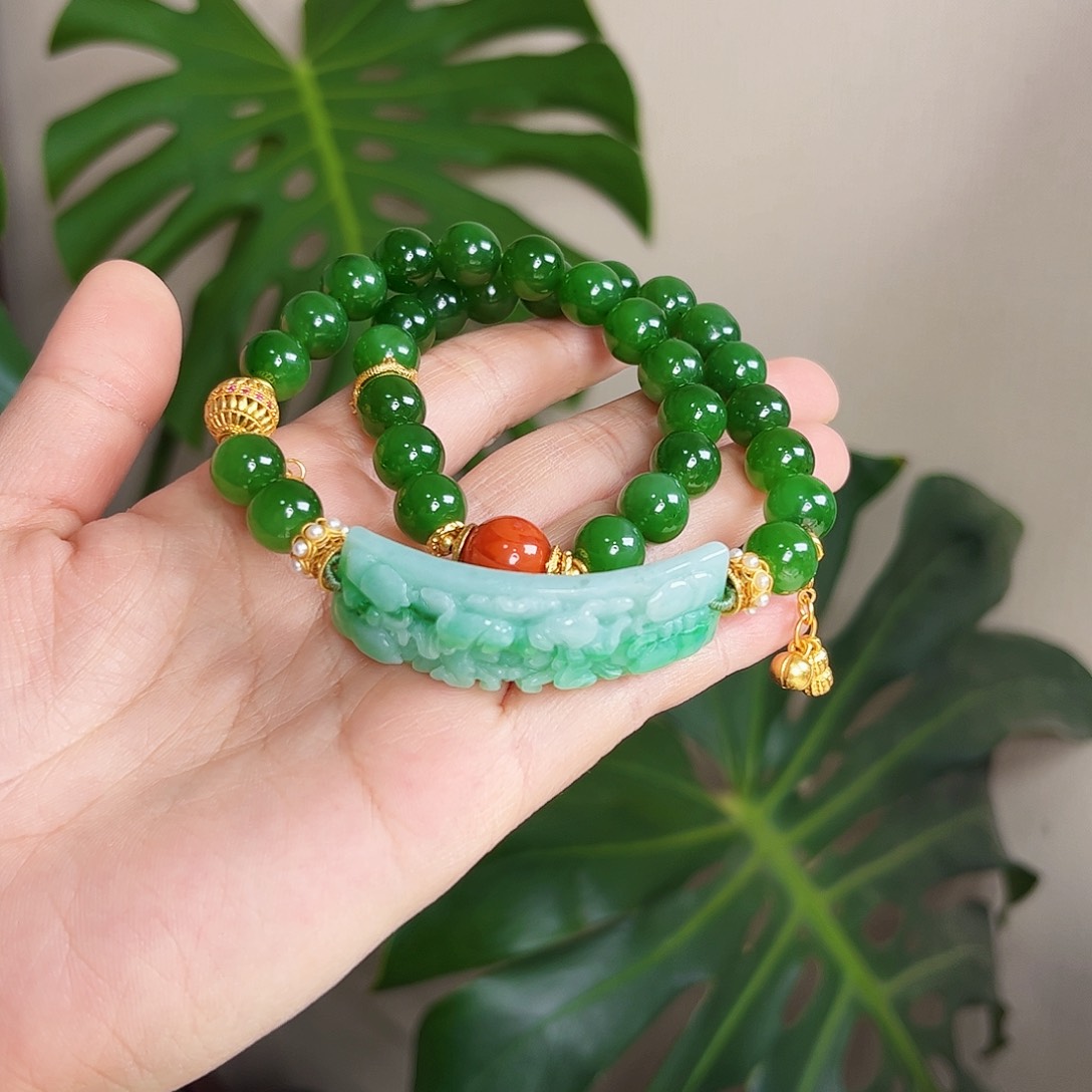 【闪购商品】和田玉（碧玉）手链未镶嵌 福利