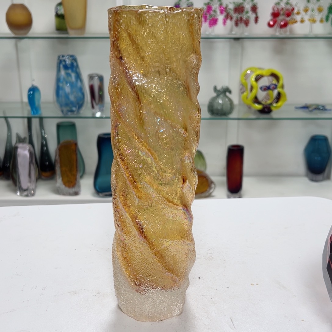 高 35 轻奢琉璃花器福利正常手工痕迹