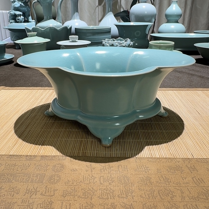 陶其他全手工，海棠盘