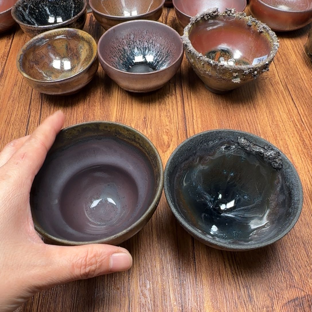 判***官柴烧建盏茶盏茶杯192 196
