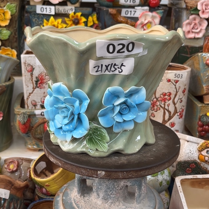 紫砂花盆粗陶材质多肉花盆