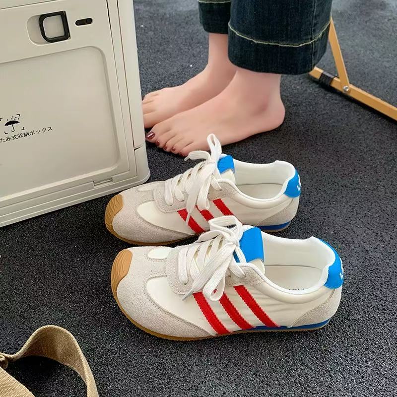 9003 红蓝 德训鞋女2025夏季新款女鞋子学生休闲板鞋运动阿甘鞋