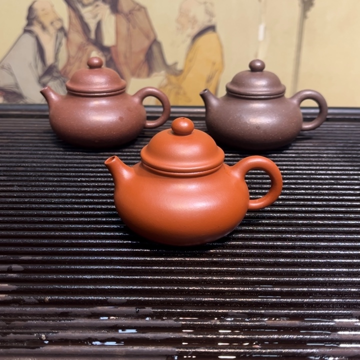 紫砂茶壶容天小红泥