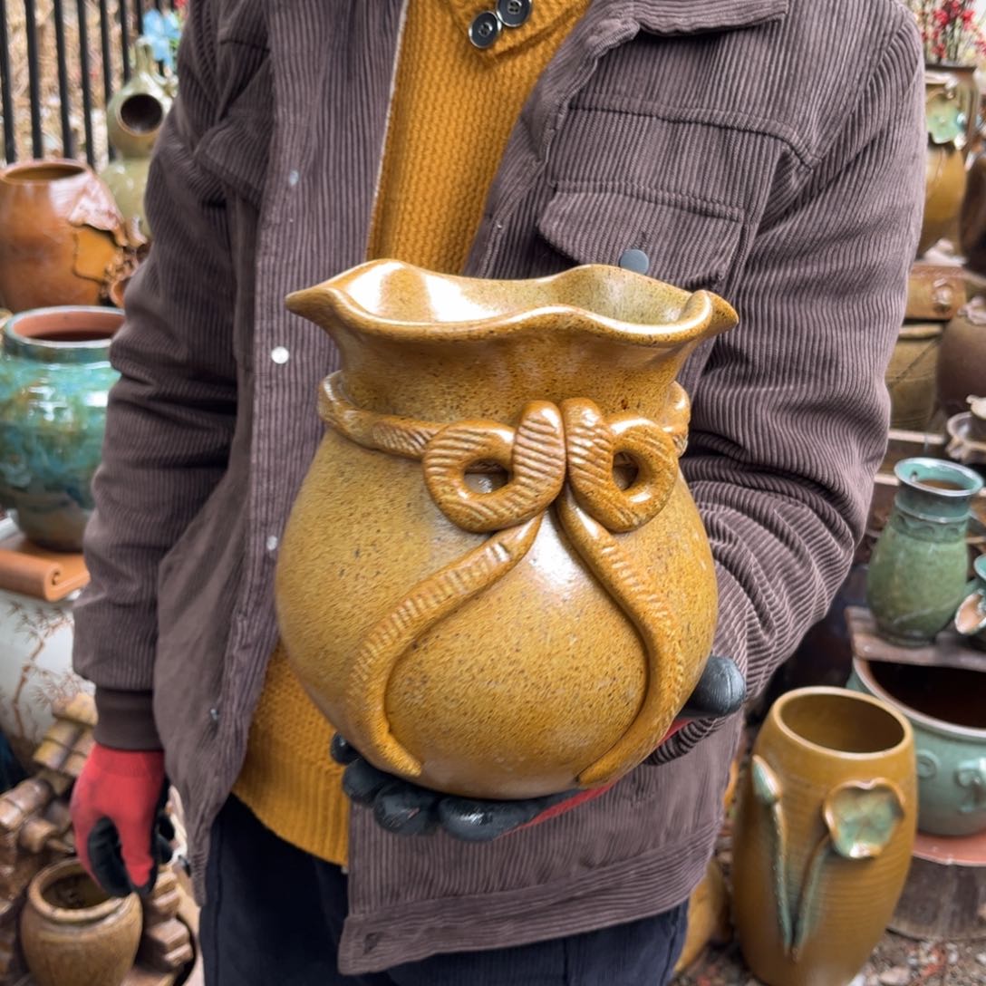 红陶高19口16无孔