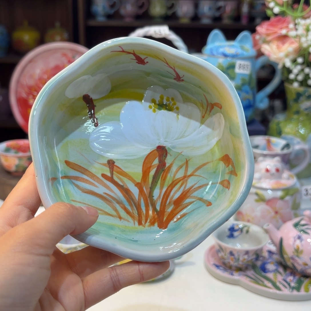 景德镇手绘高温釉下彩陶瓷茶具