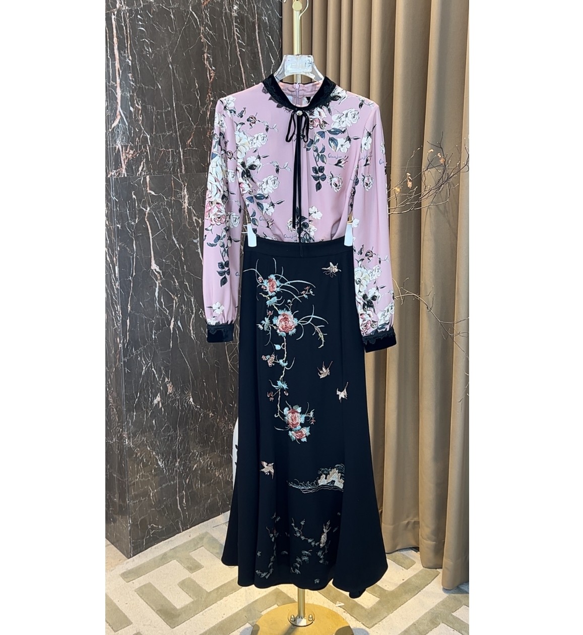 【芙娜妮轻奢】新款小众设计衬衫气质显瘦名媛女装两件套F2510529