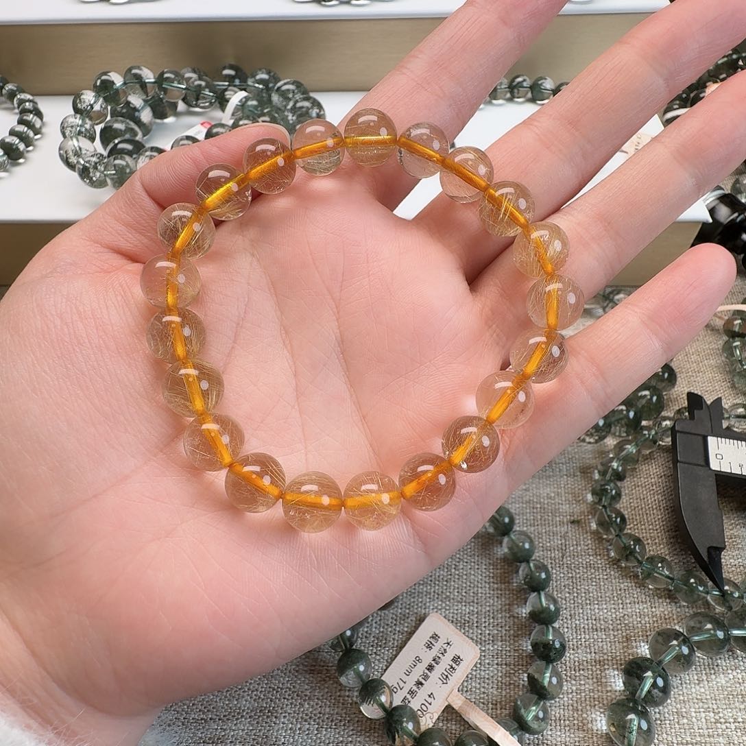 水晶手链未镶嵌朝***.天然