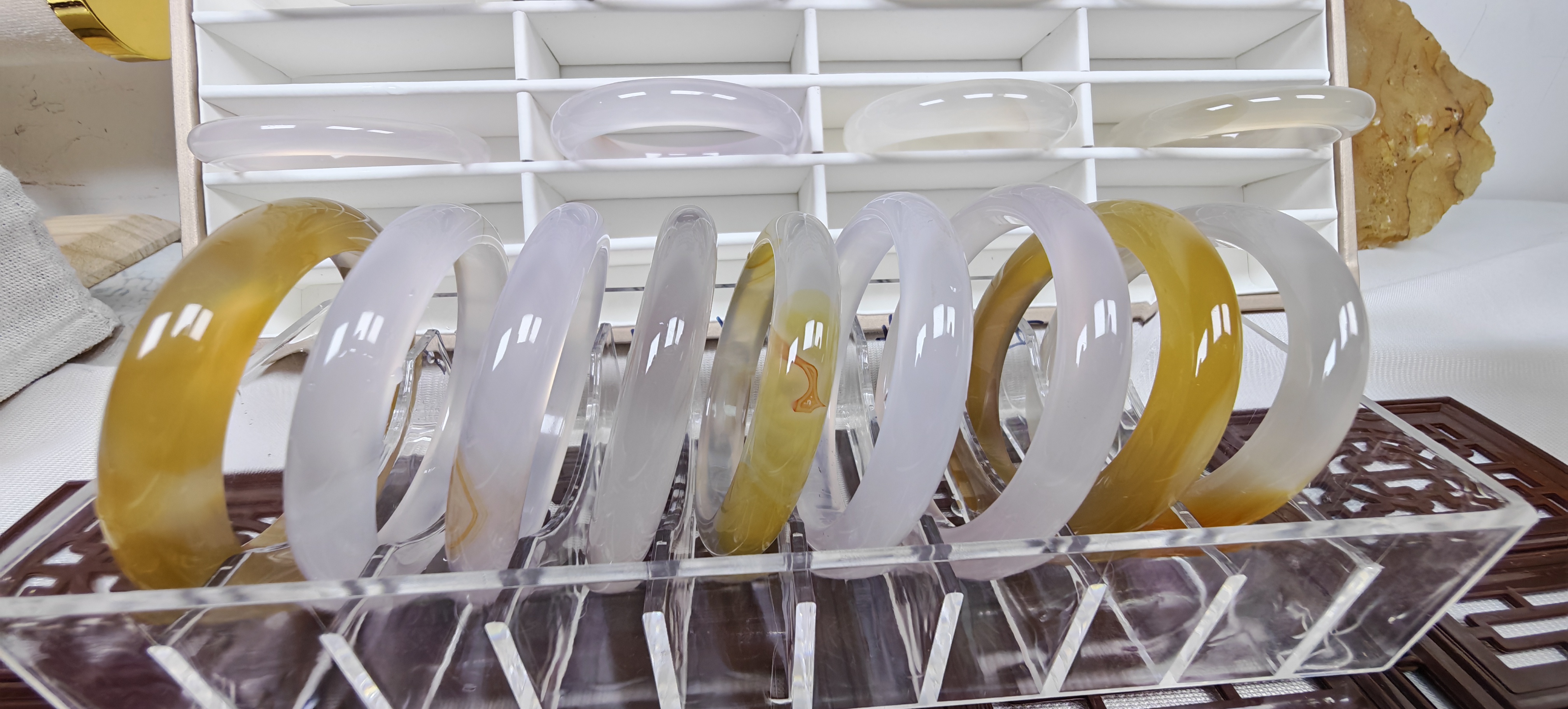 天然玛瑙玉髓手镯圈口+8到60+