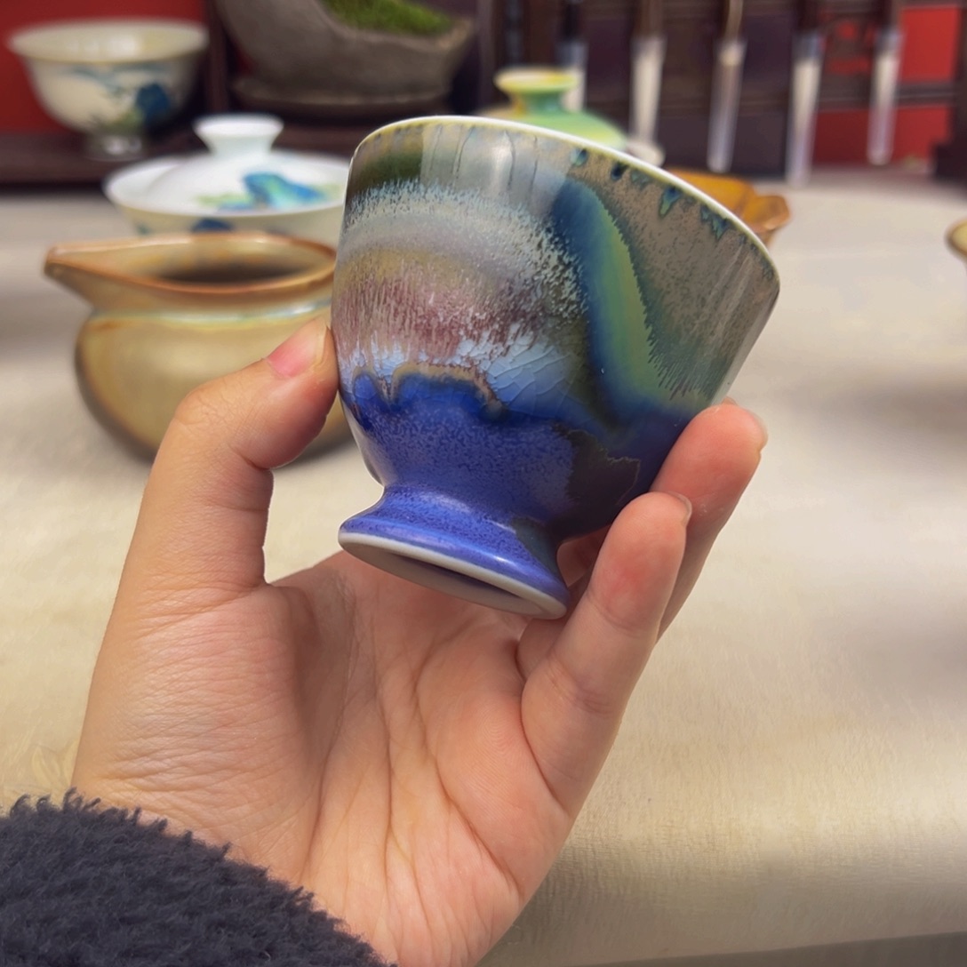 杯子纯手工柴烧主人杯