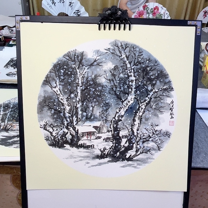 国画张圣敏先生纯手绘作品