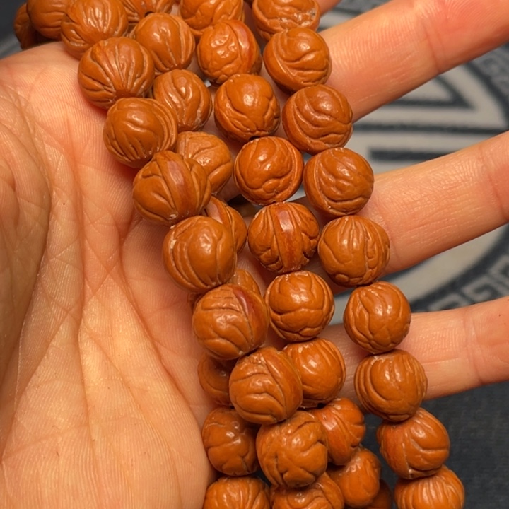 桃核手串龙纹桃核2