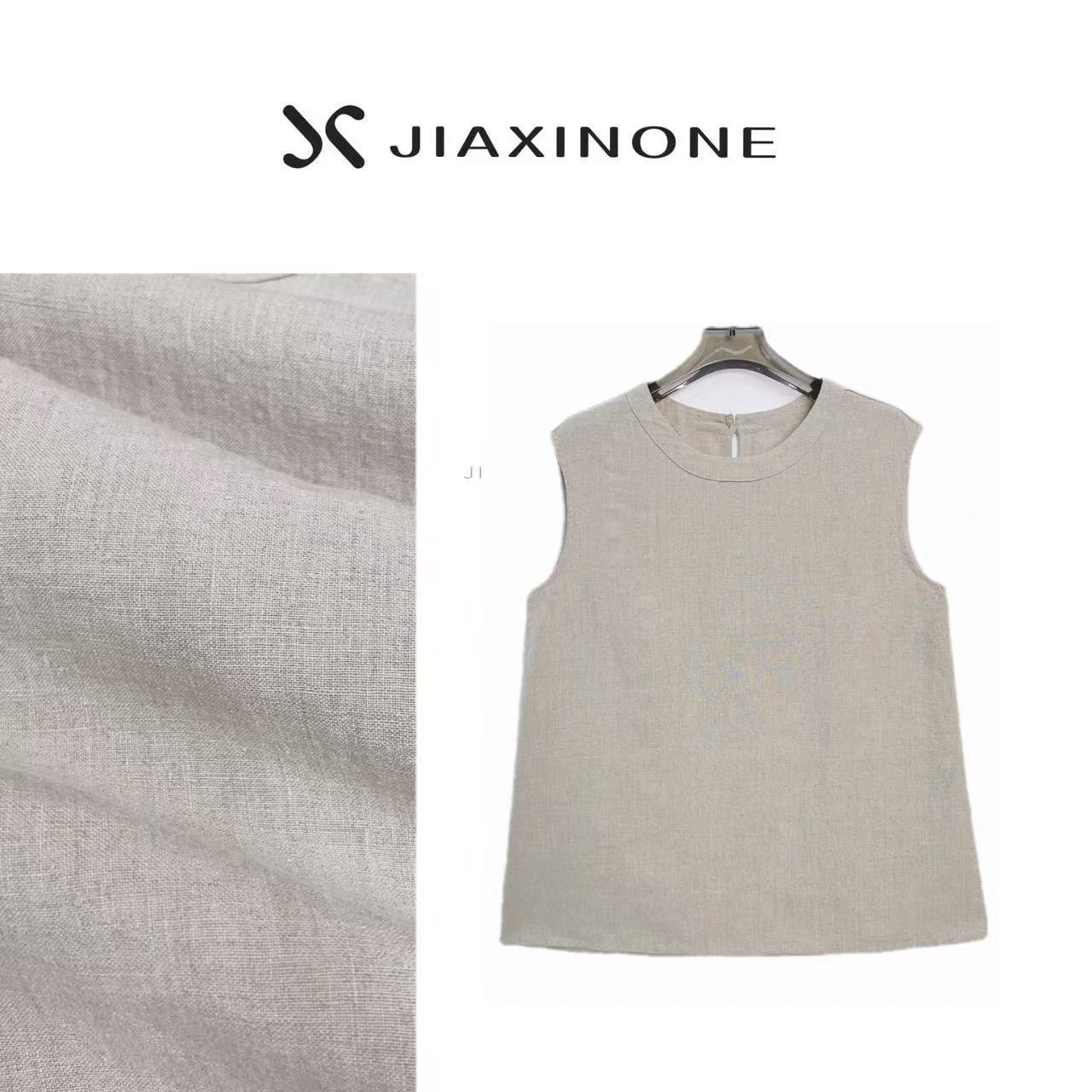 【100%双雨露汉麻】36支黄金纱无袖背心老钱内搭外穿—J5620
