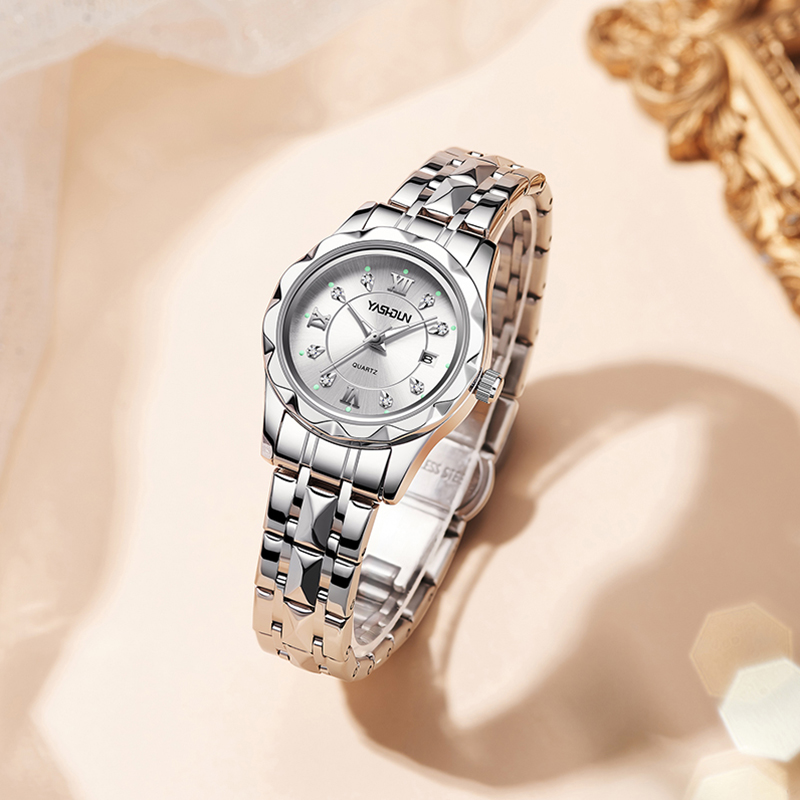 【小姚总】官方正品雅典娜系列限定背透陀飞轮女士日历防水腕表YSD