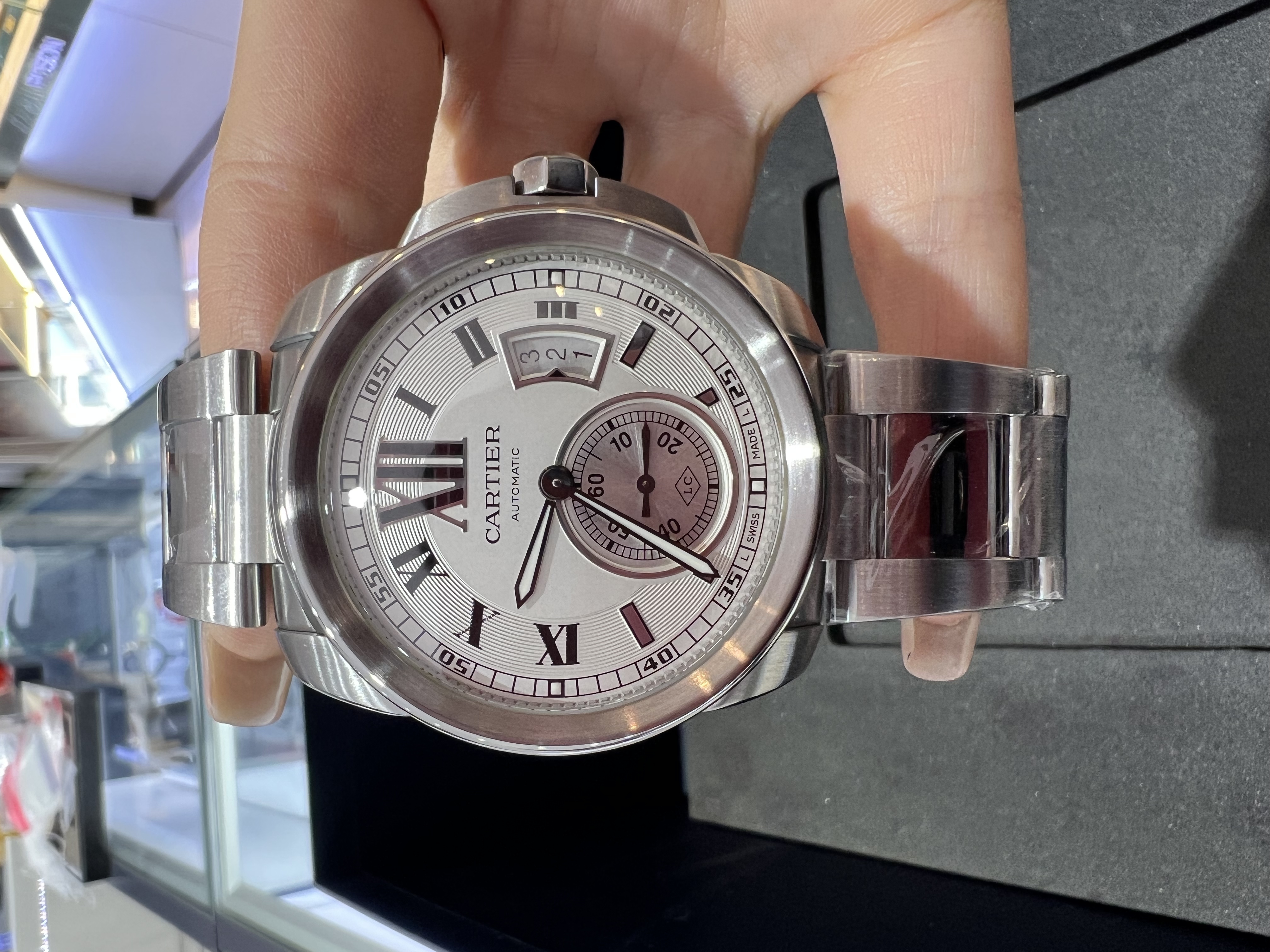 99新 Cartier/卡地亚 卡利博系列LC特别版机械男表42MM全套