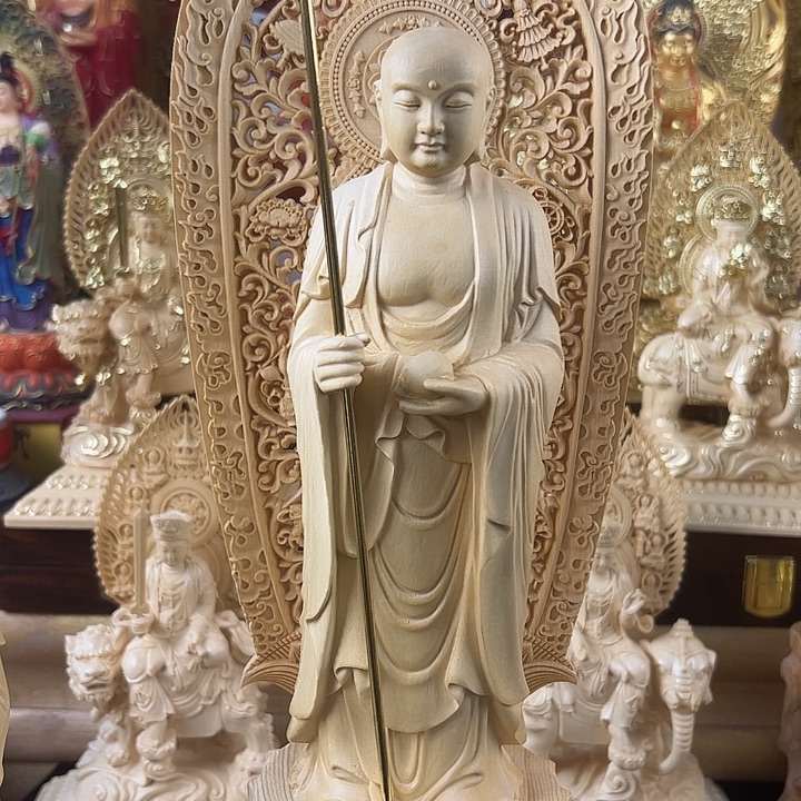 桧木地藏木结构工艺精湛