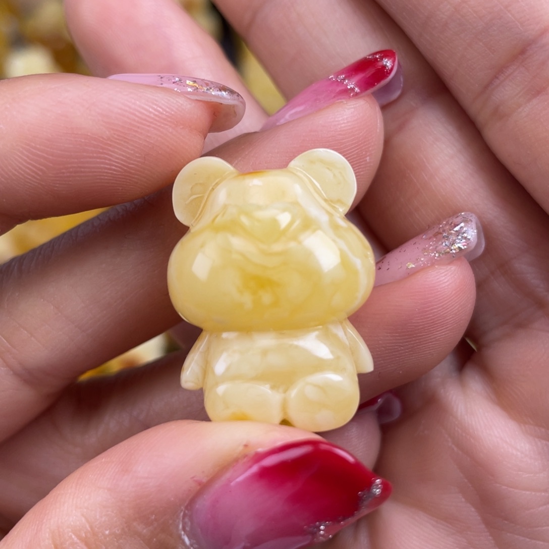 琥珀裸石未镶嵌蜜蜡