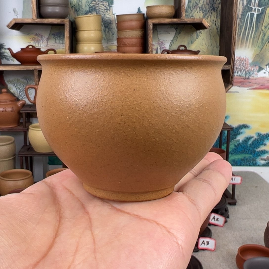 紫砂茶杯拙器甄选，纯原本矿。