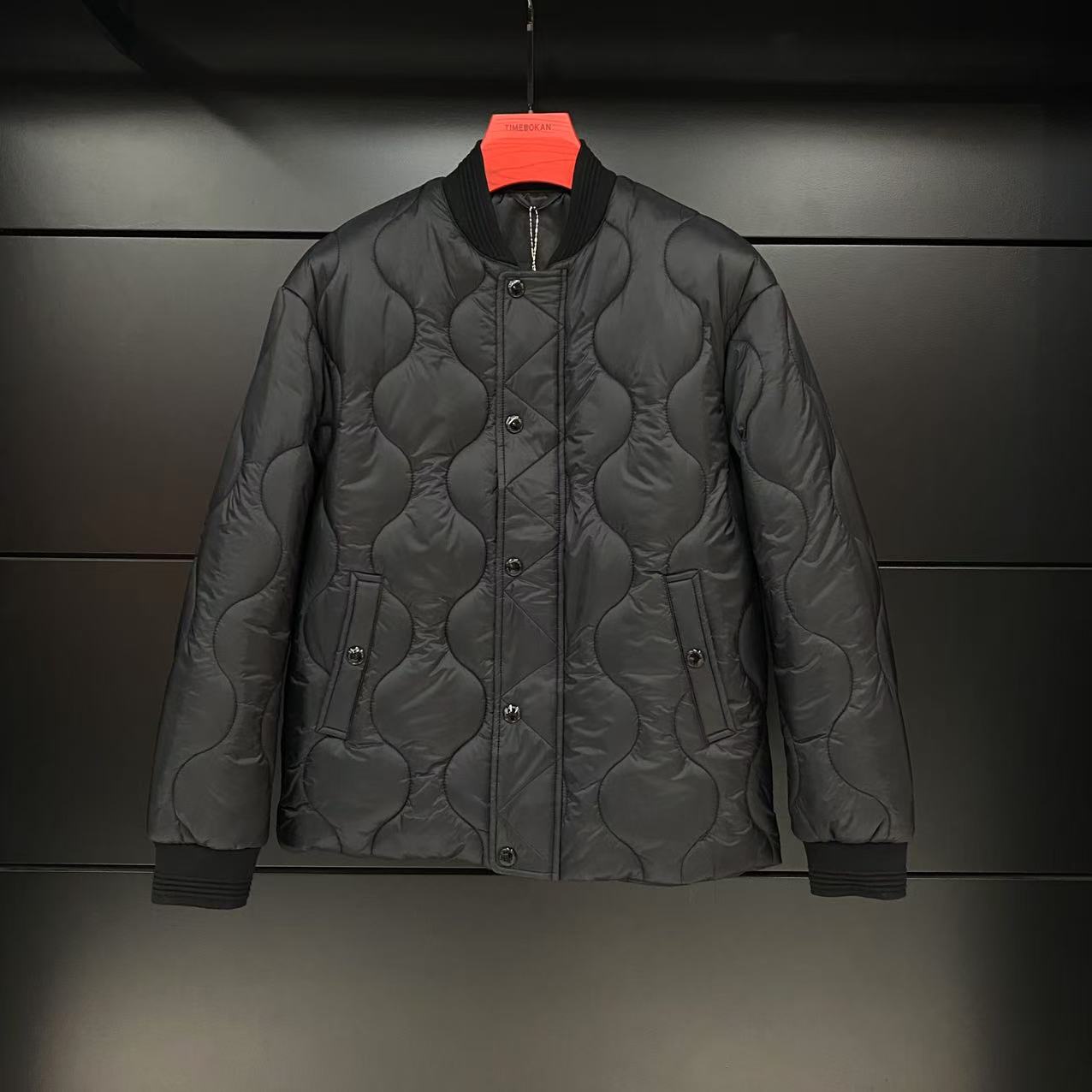 超哥【TIME BOKAN】男士秋冬时尚立领休闲轻奢短款保暖棉服88829