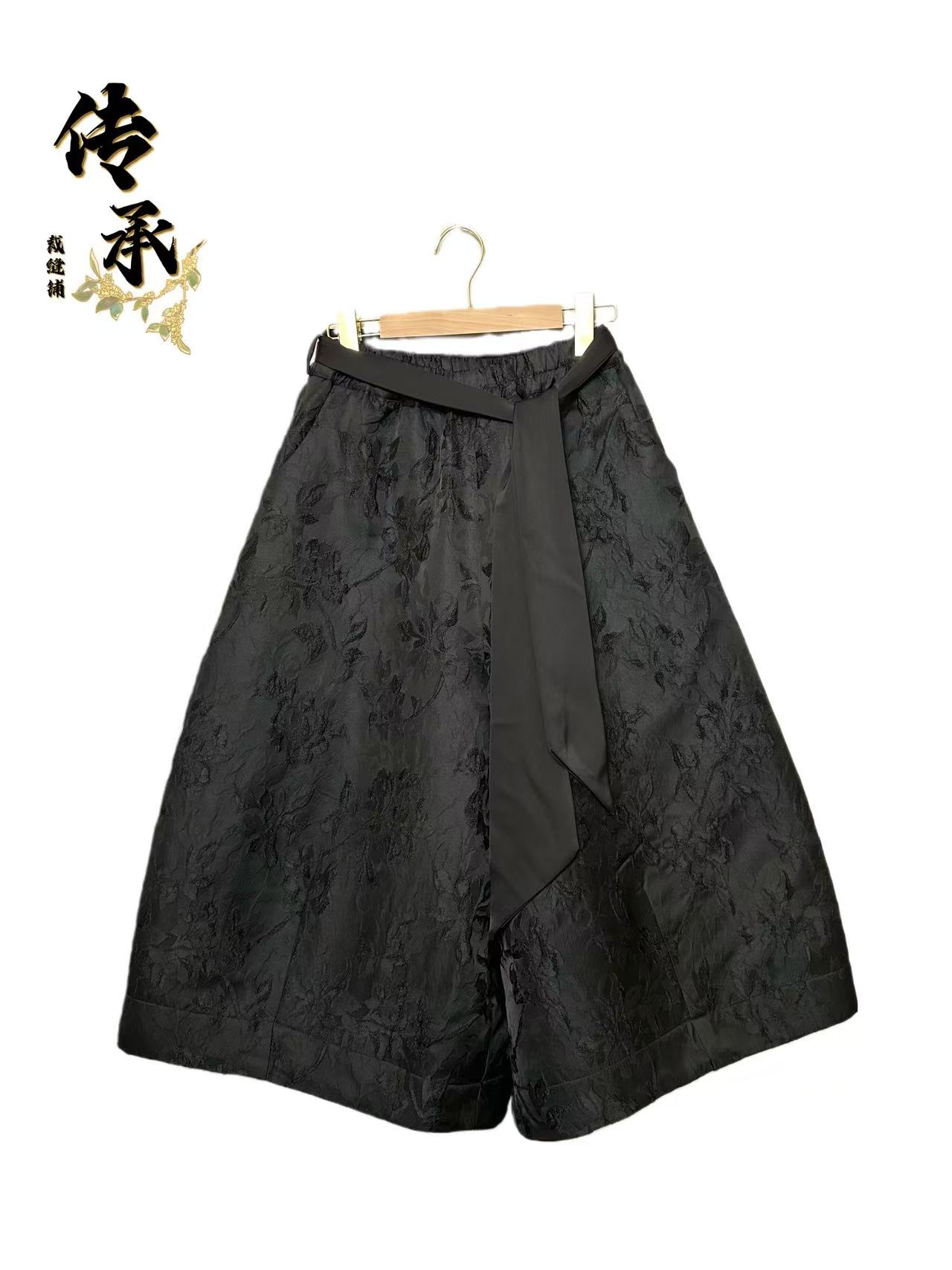 （栀子花阔腿棉裤）七分裤/时尚/休闲/外穿/宽松阔腿/棉裤/百搭女装