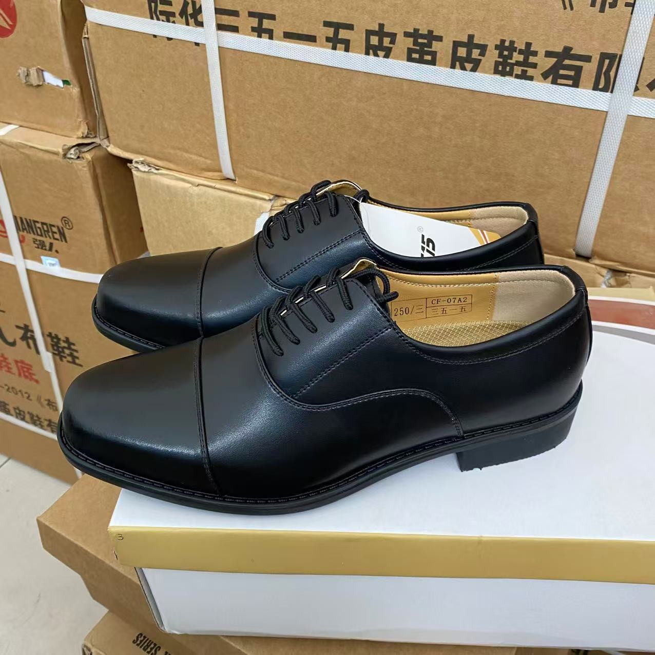 断码清仓一脚蹬低跟平跟休闲商务皮鞋CF-07A2