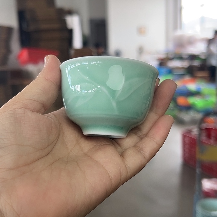 龙泉云间青瓷小米茶器