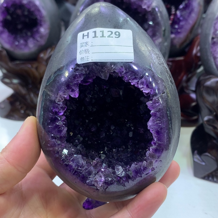 水晶紫水晶未镶嵌1129尺寸13*9