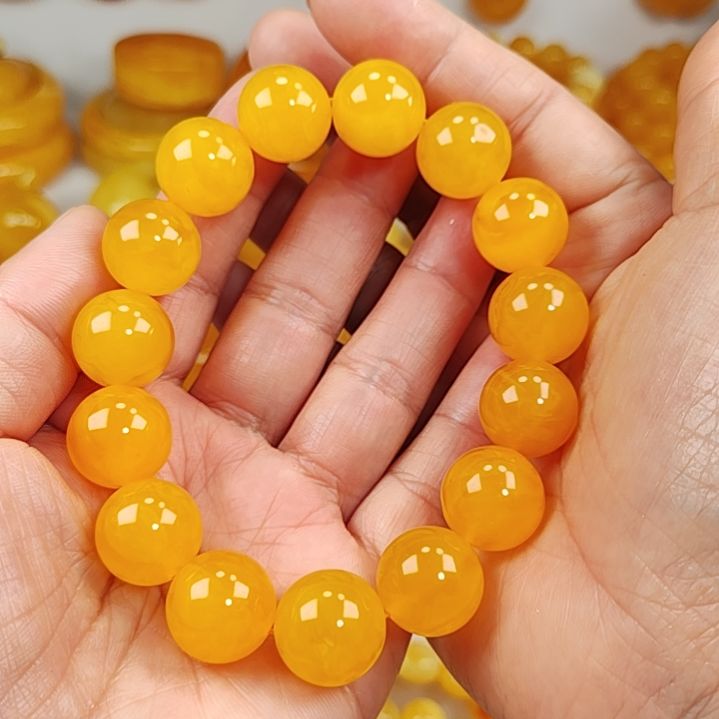 蜜蜡手串未镶嵌手串15